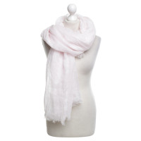 Bruno Manetti Roze sjaal gemaakt van linnen