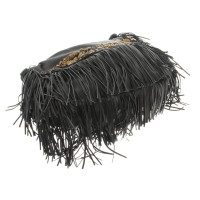 Antik Batik Handbag with leather fringes