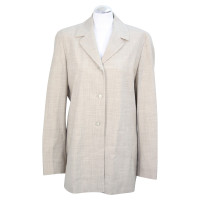 Escada Blazer en laine gris clair