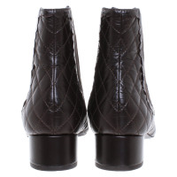 Chanel Bottines en Cuir en Marron