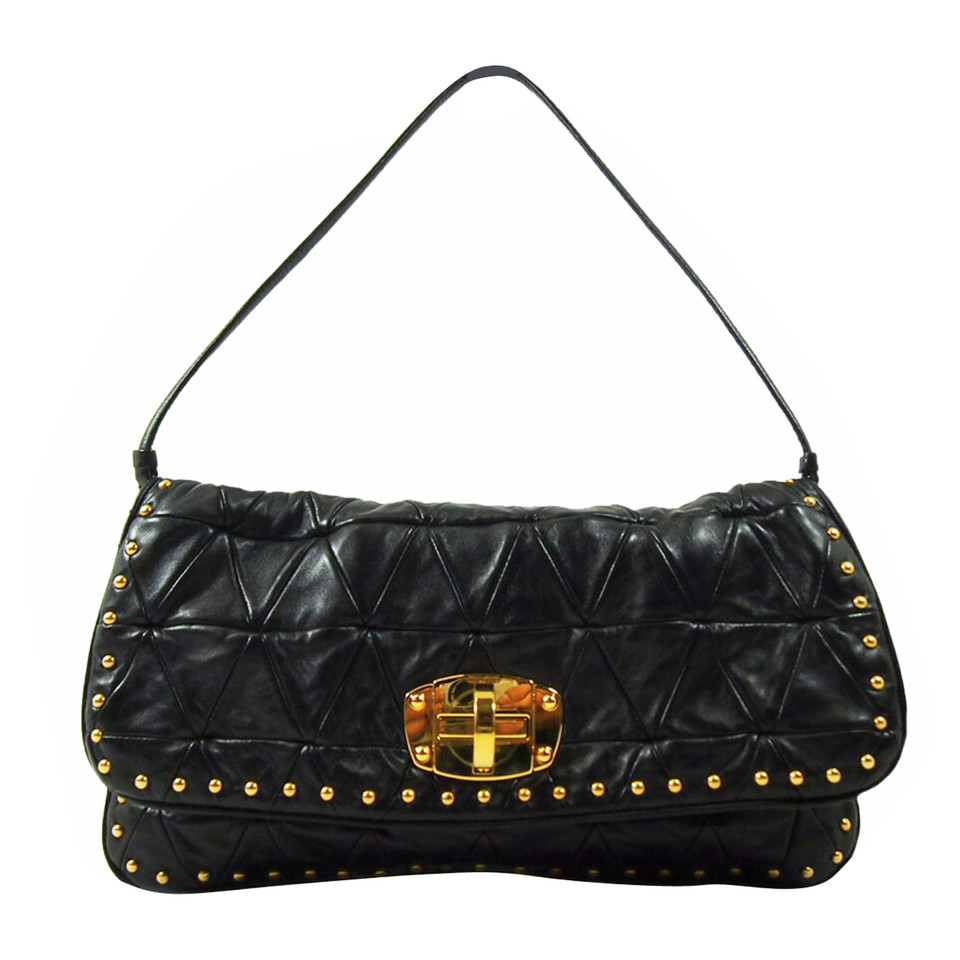 Miu Miu Clutch Bag Leather in Black