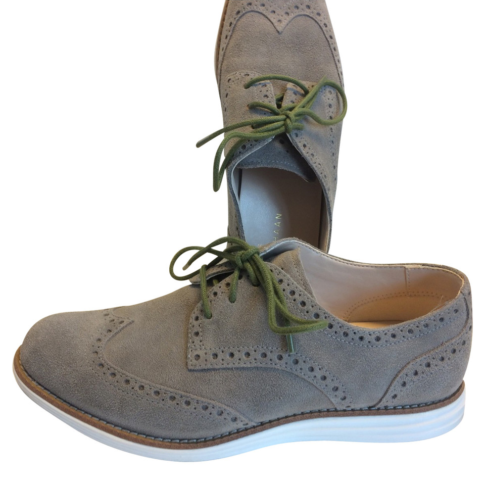 Coach light gray lace-up shoe