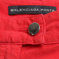 Balenciaga Corduroy pants in red