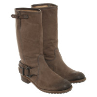 Kennel & Schmenger Boots Leather in Taupe