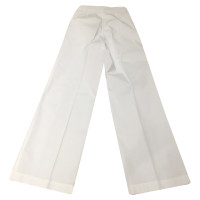 Pinko Paire de Pantalon en Coton en Blanc