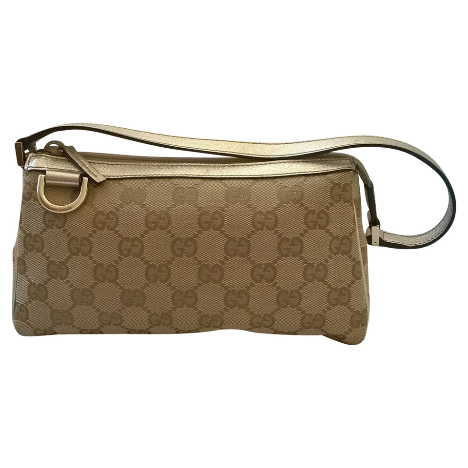 Gucci Shoulder bag in monogram canvas and leather