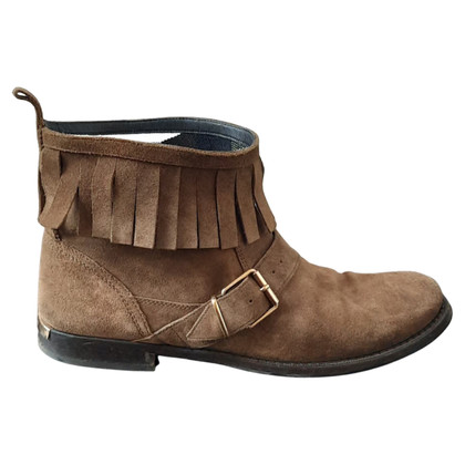 Burberry Ankle boots Fur in Ochre