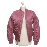 Other Designer Alpha Industries Bomber Jacket in blush pink