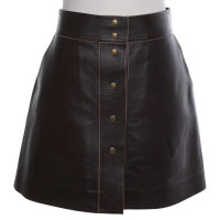 Louis Vuitton Leather skirt in brown