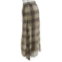 Brunello Cucinelli Silk skirt with plaid pattern