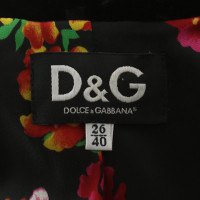 D&G Giacca in velluto con motivo