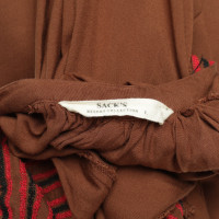 Sack's Dress Viscose in Brown