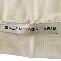 Balenciaga Cream Lace embellished Tank Top 