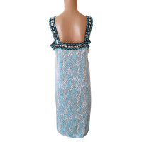 Tory Burch Dress Silk in Turquoise