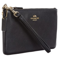 Coach Clutch Bag Leather in Black