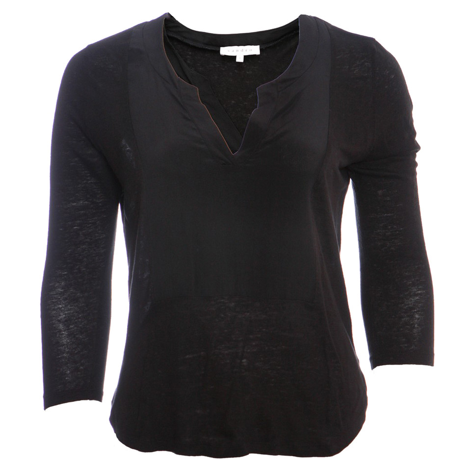 Sandro top with V-neck