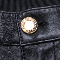 Louis Vuitton Paire de Pantalon en Cuir en Noir