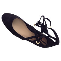 Diane Von Furstenberg Slipper/Ballerinas aus Wildleder in Schwarz