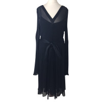 Dolce & Gabbana Robe noire en mousseline transparente