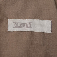 Closed Leather coat in ocher
