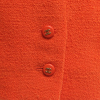 Chanel Bouclé-Kleid in Orange