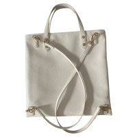 Moschino Love Backpack Patent leather in White
