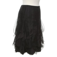 Salvatore Ferragamo Skirt Silk in Black
