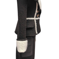 Christian Dior Wollkostüm mit Riesenkragen