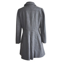 Miu Miu Jacke/Mantel aus Wolle in Grau