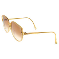 Christian Dior Goldfarbene Sonnenbrille 