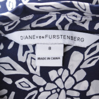 Diane Von Furstenberg Abito in seta con motivo