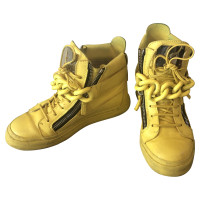 Giuseppe Zanotti Sneakers aus Leder in Gelb