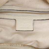 Gucci Leder-Handtasche in Creme
