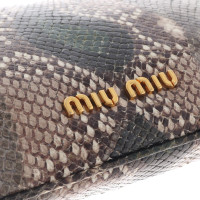 Miu Miu clutch in reptile look