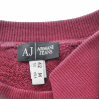 Armani Jeans Rotes Baumwoll Sweatshirt