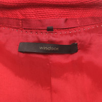 Windsor Blazer en Coton en Rouge