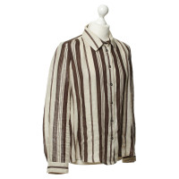 Chloé Camicia in lino con strisce