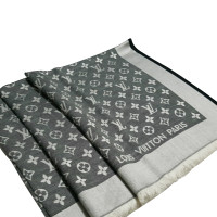 Louis Vuitton Monogram sjaal zwart denim