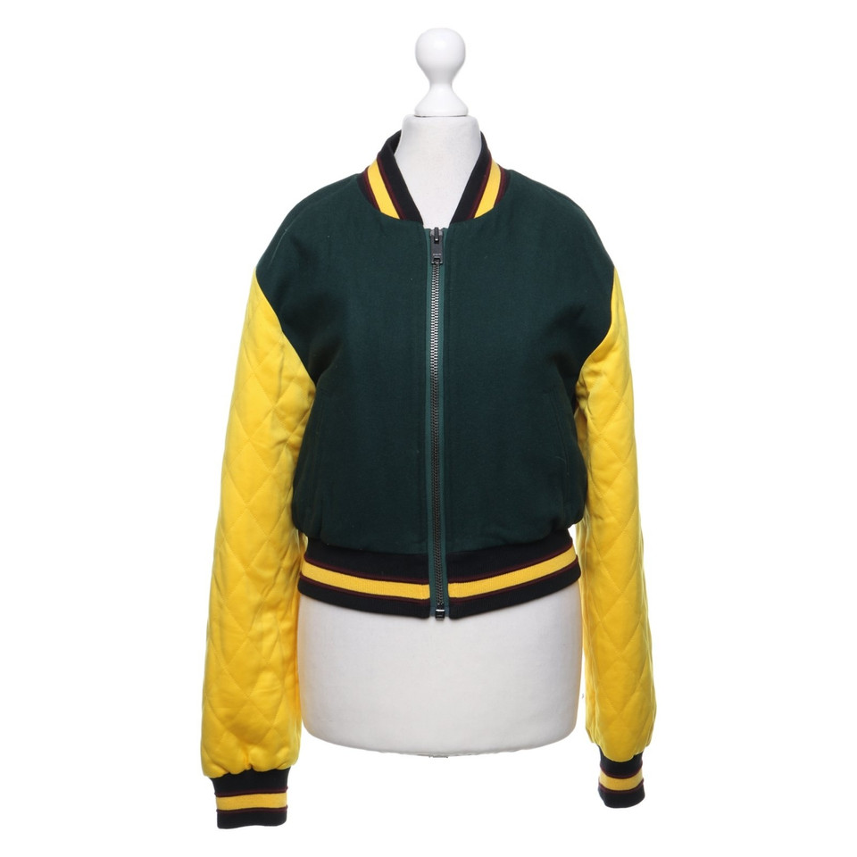 Dkny Jacket in green / yellow