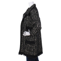 Anna Sui Jacke/Mantel aus Wolle in Schwarz