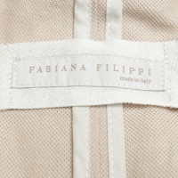 Fabiana Filippi Lichtgewicht blazer nude