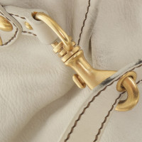 Miu Miu Lederhandtasche in Beige