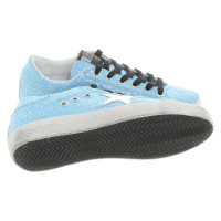 Golden Goose Sneakers Leer in Blauw