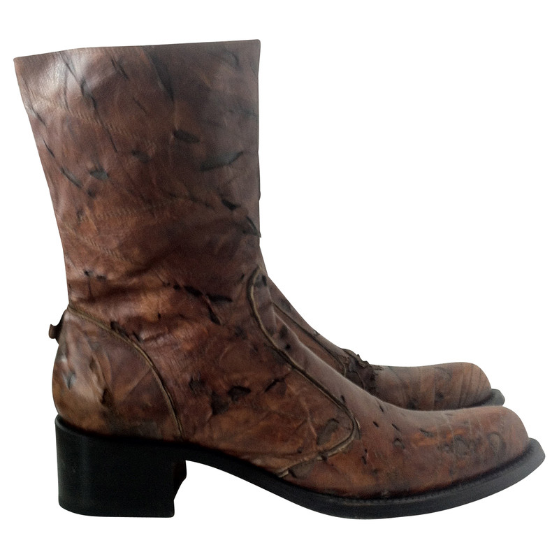 Gianni Barbato Leather ankle boots