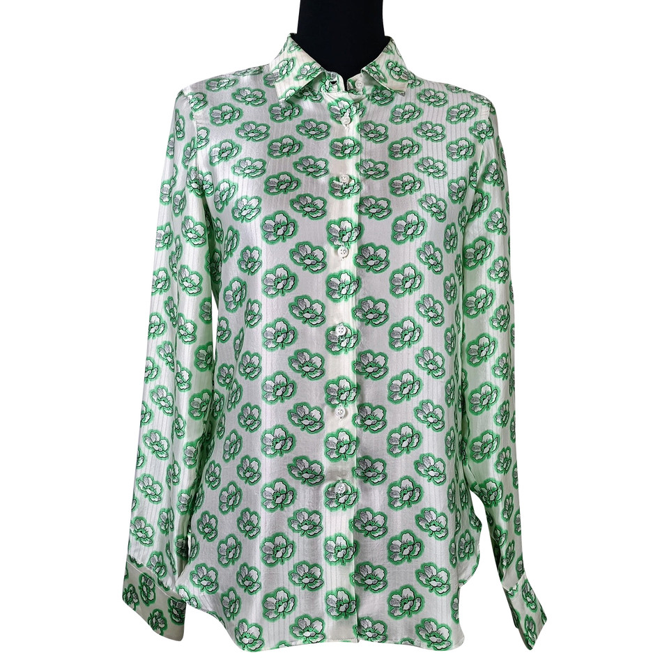 Ballantyne Top Silk in Green