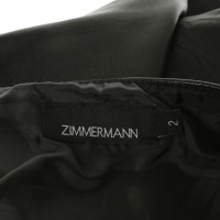 Zimmermann Jupe en cuir noir 