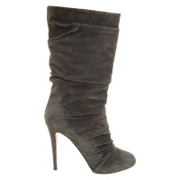 Christian Louboutin Bottes en Daim en Gris