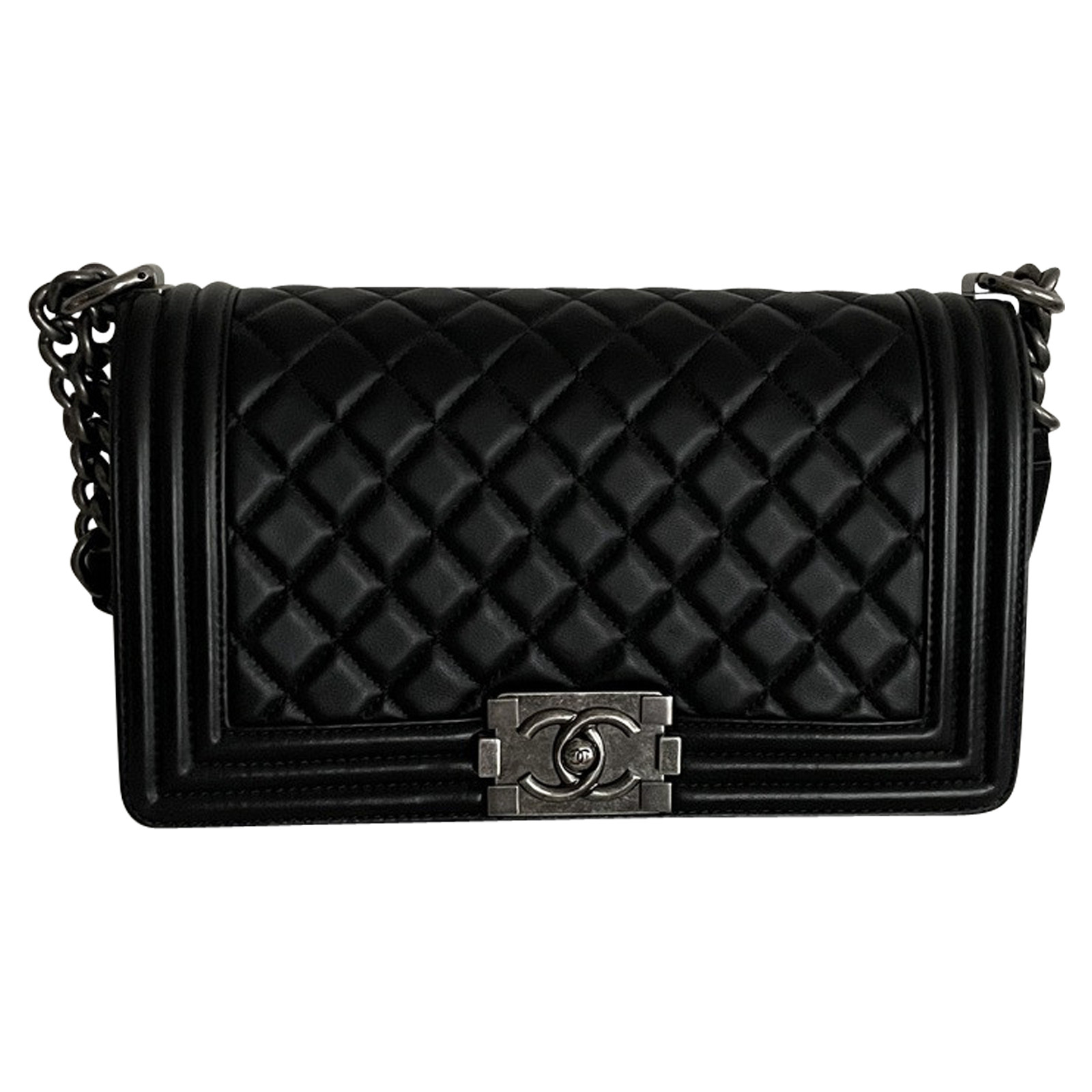 Chanel Boy Bag aus Leder in Schwarz - Second Hand Chanel Boy Bag aus Leder  in Schwarz gebraucht kaufen für 4900€ (7672302)