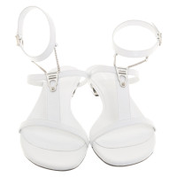 La Perla Sandals Leather in White