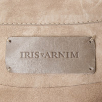 Iris Von Arnim Suede coat in beige